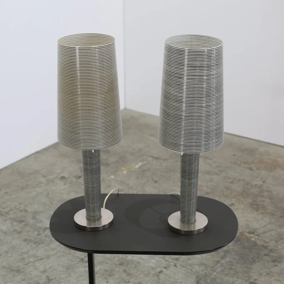 Sale Pamono Murano Glass Tavolo Grande Table Lamps attributed to Marc Sadler for Foscarini, Set of 2