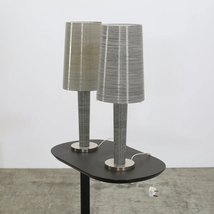 Sale Pamono Murano Glass Tavolo Grande Table Lamps attributed to Marc Sadler for Foscarini, Set of 2