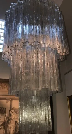 Sale Pamono Murano Glass Tronchi Chandelier
