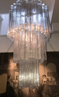 Sale Pamono Murano Glass Tronchi Chandelier