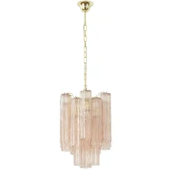 New Pamono Murano Glass Tronchi Chandelier, Italy, 1990s