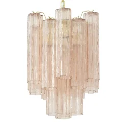 New Pamono Murano Glass Tronchi Chandelier, Italy, 1990s
