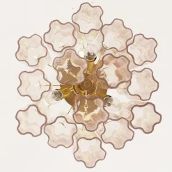 New Pamono Murano Glass Tronchi Chandelier, Italy, 1990s