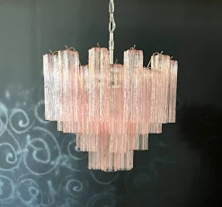 Hot Pamono Murano Glass Tube Chandelier