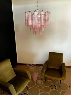 Hot Pamono Murano Glass Tube Chandelier