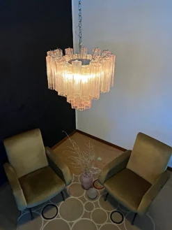 Hot Pamono Murano Glass Tube Chandelier