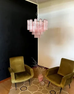 Hot Pamono Murano Glass Tube Chandelier