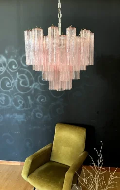 Hot Pamono Murano Glass Tube Chandelier