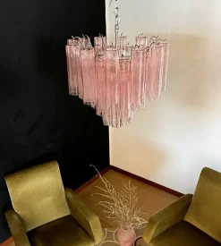 Hot Pamono Murano Glass Tube Chandelier