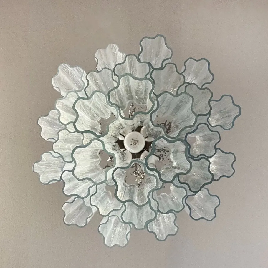 Discount Pamono Murano Glass Tube Chandelier, 1990s