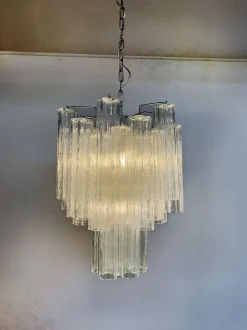 Discount Pamono Murano Glass Tube Chandelier, 1990s