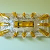 Best Pamono Murano Glass Type Rectangular Flush Mount, 1960s