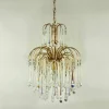 New Pamono Murano Glass Vintage Designer Chandelier, Massive Belgium, 1970s