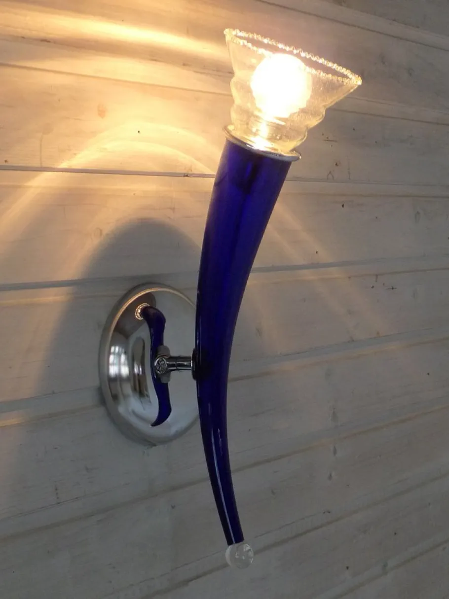 New Pamono Murano Glass Wall Lamp by Giuseppe Righetto for Artemide, Italy, 1990s