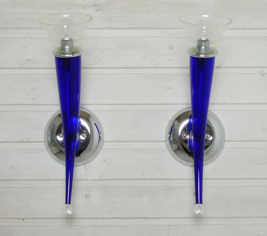 New Pamono Murano Glass Wall Lamp by Giuseppe Righetto for Artemide, Italy, 1990s