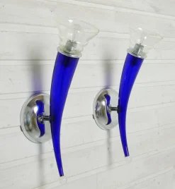 New Pamono Murano Glass Wall Lamp by Giuseppe Righetto for Artemide, Italy, 1990s