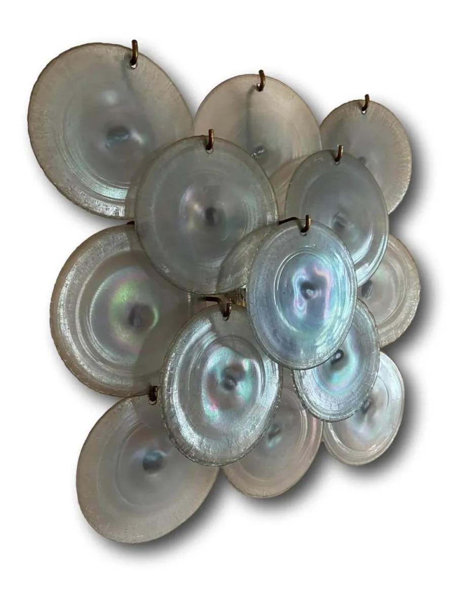 New Pamono Murano Glass Wall Lamp, Italy, 1960s