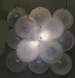 New Pamono Murano Glass Wall Lamp, Italy, 1960s