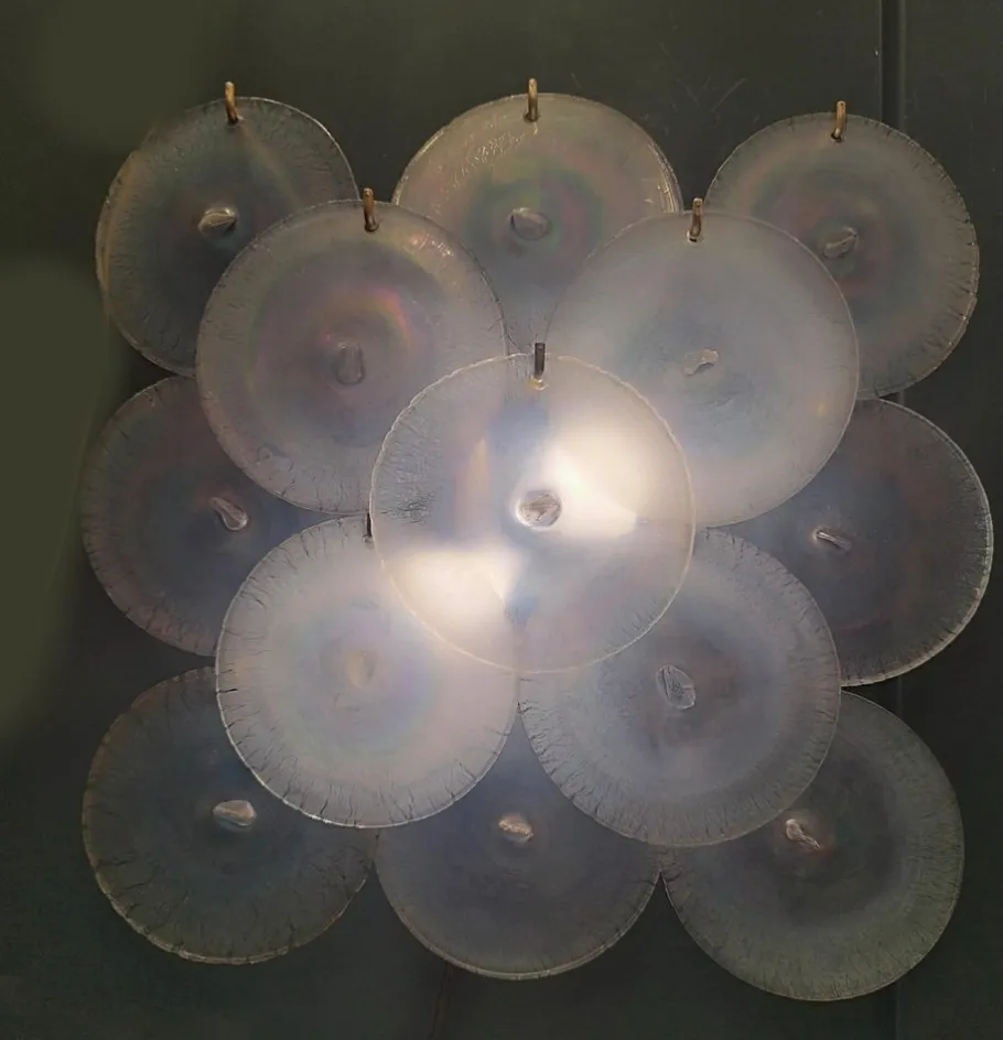 New Pamono Murano Glass Wall Lamp, Italy, 1960s