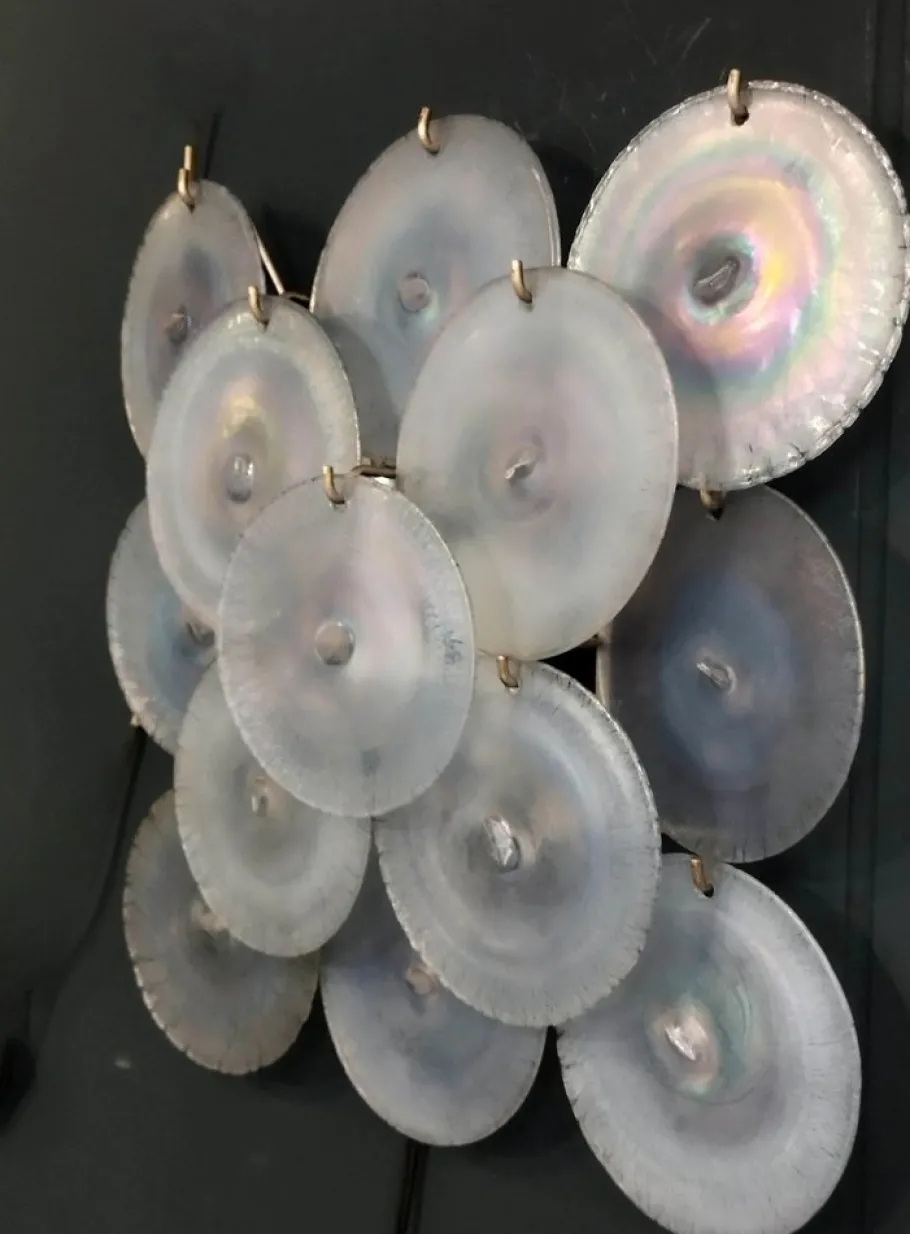 New Pamono Murano Glass Wall Lamp, Italy, 1960s