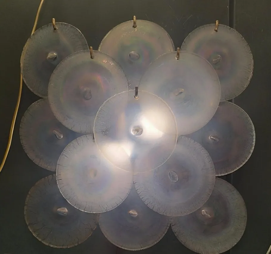 New Pamono Murano Glass Wall Lamp, Italy, 1960s