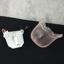 Best Pamono Murano Glass Wall Lamp, Italy, 1970s