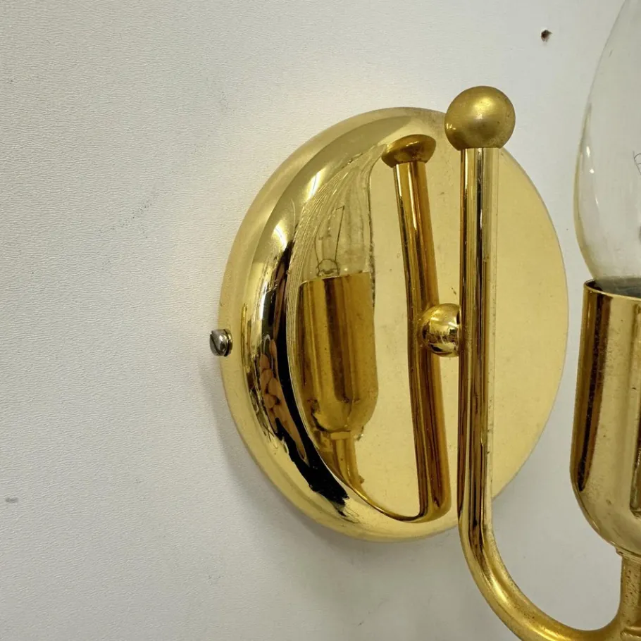 Best Pamono Murano Glass Wall Lamps, Italy, 1970s, Set of 2