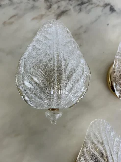 Hot Pamono Murano Glass Wall Lamps in the style of Venini, 1980s, Set of 3