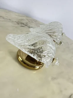 Hot Pamono Murano Glass Wall Lamps in the style of Venini, 1980s, Set of 3