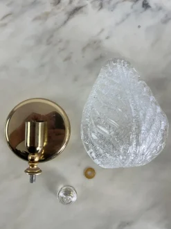 Hot Pamono Murano Glass Wall Lamps in the style of Venini, 1980s, Set of 3