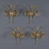 Hot Pamono Murano Glass Wall Lights, Set of 4