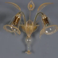 Hot Pamono Murano Glass Wall Lights, Set of 4