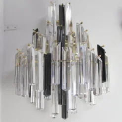 Discount Pamono Murano Glass Wall Lights attributed to Paolo Venini, 1970s, Set of 2