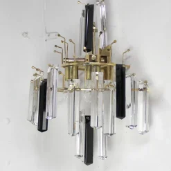 Discount Pamono Murano Glass Wall Lights attributed to Paolo Venini, 1970s, Set of 2