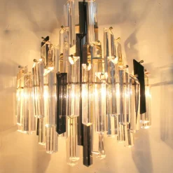 Discount Pamono Murano Glass Wall Lights attributed to Paolo Venini, 1970s, Set of 2