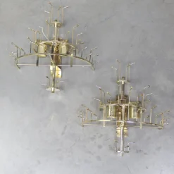 Discount Pamono Murano Glass Wall Lights attributed to Paolo Venini, 1970s, Set of 2