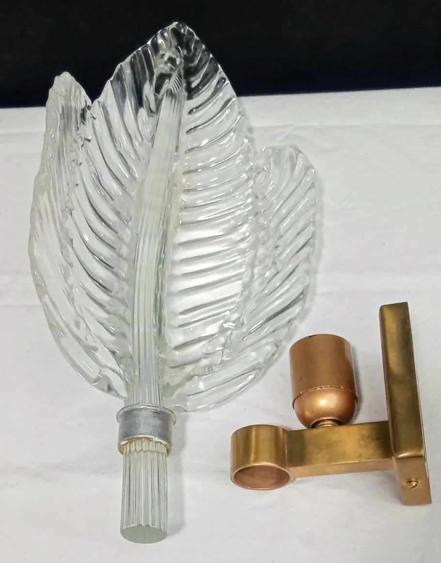 Best Pamono Murano Glass Wall Sconce