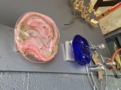 Best Pamono Murano Glass Wall Sconce, 1970s