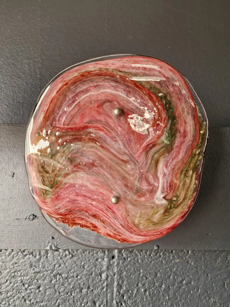 Best Pamono Murano Glass Wall Sconce, 1970s