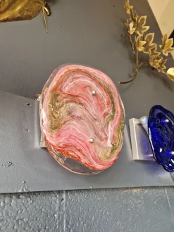 Best Pamono Murano Glass Wall Sconce, 1970s