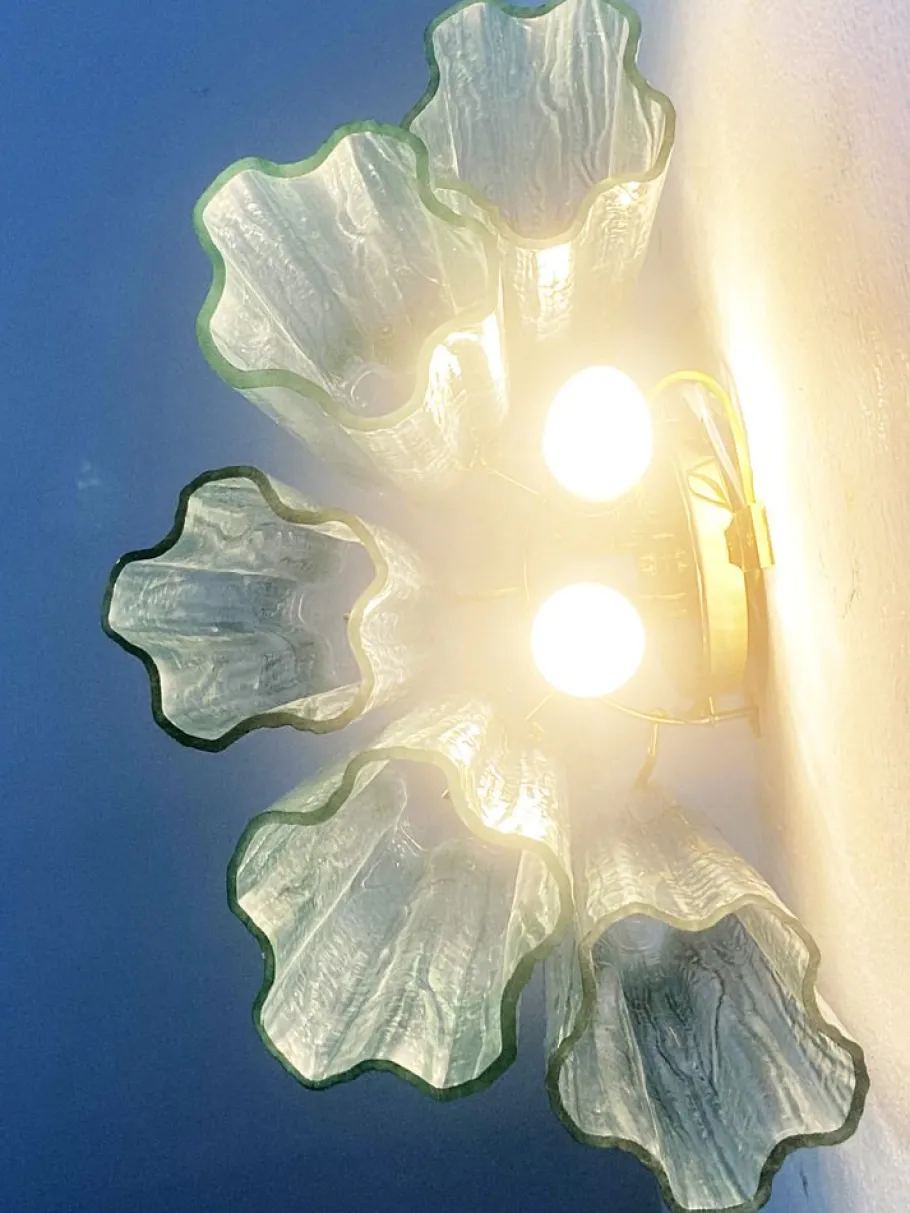 Clearance Pamono Murano Glass Wall Sconces from Simoeng, Set of 2