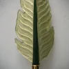 Best Pamono Murano Green Glass and Brass Wall Light, 1980s