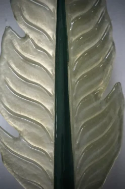 Best Pamono Murano Green Glass and Brass Wall Light, 1980s