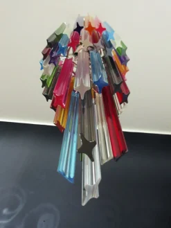 Clearance Pamono Murano Multicolor Mariangela Chandelier , 1990
