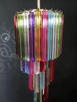 Clearance Pamono Murano Multicolor Mariangela Chandelier , 1990