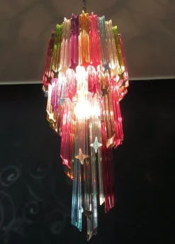 Clearance Pamono Murano Multicolor Mariangela Chandelier , 1990