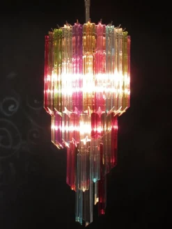 Clearance Pamono Murano Multicolor Mariangela Chandelier , 1990