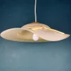 Discount Pamono Murano Pendant Lamp in Shape of Wide Brim Hat, Italy, 1970s
