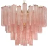 Hot Pamono Murano Pink Glass Tronchi Chandelier, 1990s