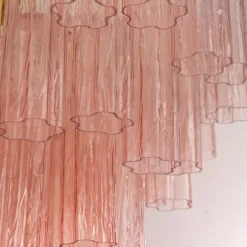 Hot Pamono Murano Pink Glass Tronchi Chandelier, 1990s